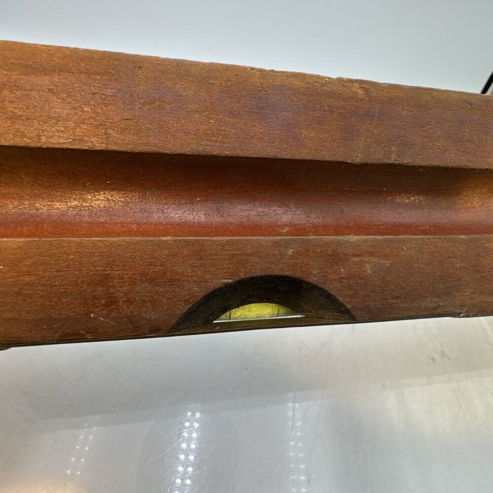 Vintage Stanley Genuine Cherry Wood 24” Level No 0 MADE IN USA - Picture 15 of 16